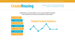 Desktop Screenshot of createhousing.org