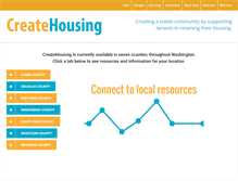 Tablet Screenshot of createhousing.org